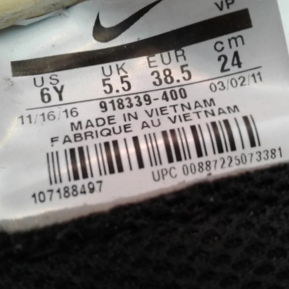 Nike Flight Bonafine Blue White 918339 400 Jason Kidd womens sz 7.5 GS 6Y shoes - Picture 5 of 6